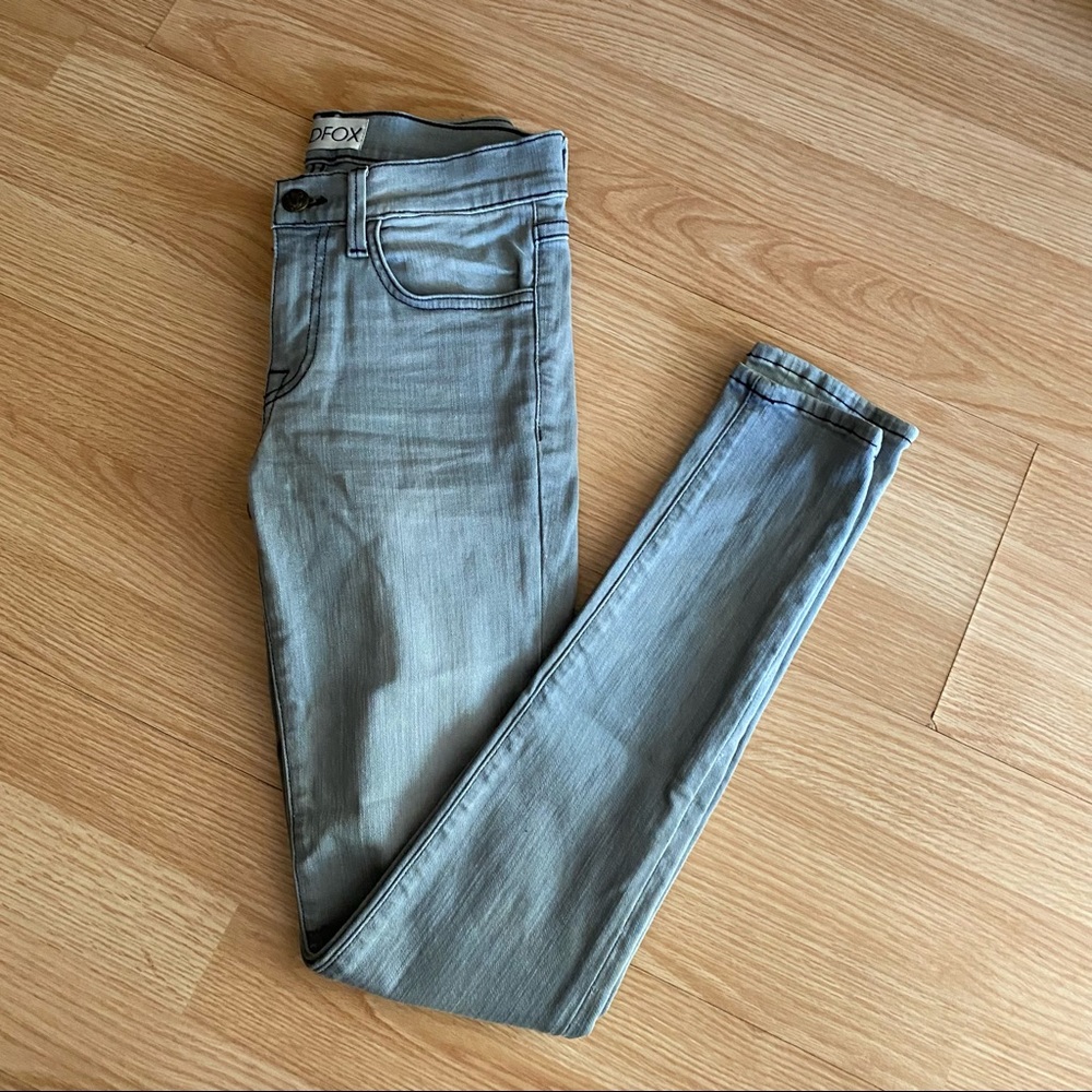 Wildfox gray Marianne Pebbles Mid Rise Skinny Jeans Women’s 25